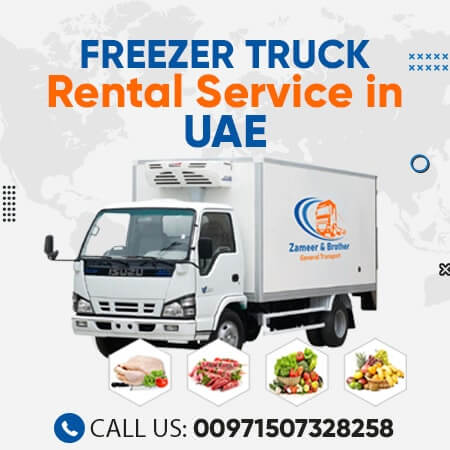 Freezer truck for rent in Sharjah